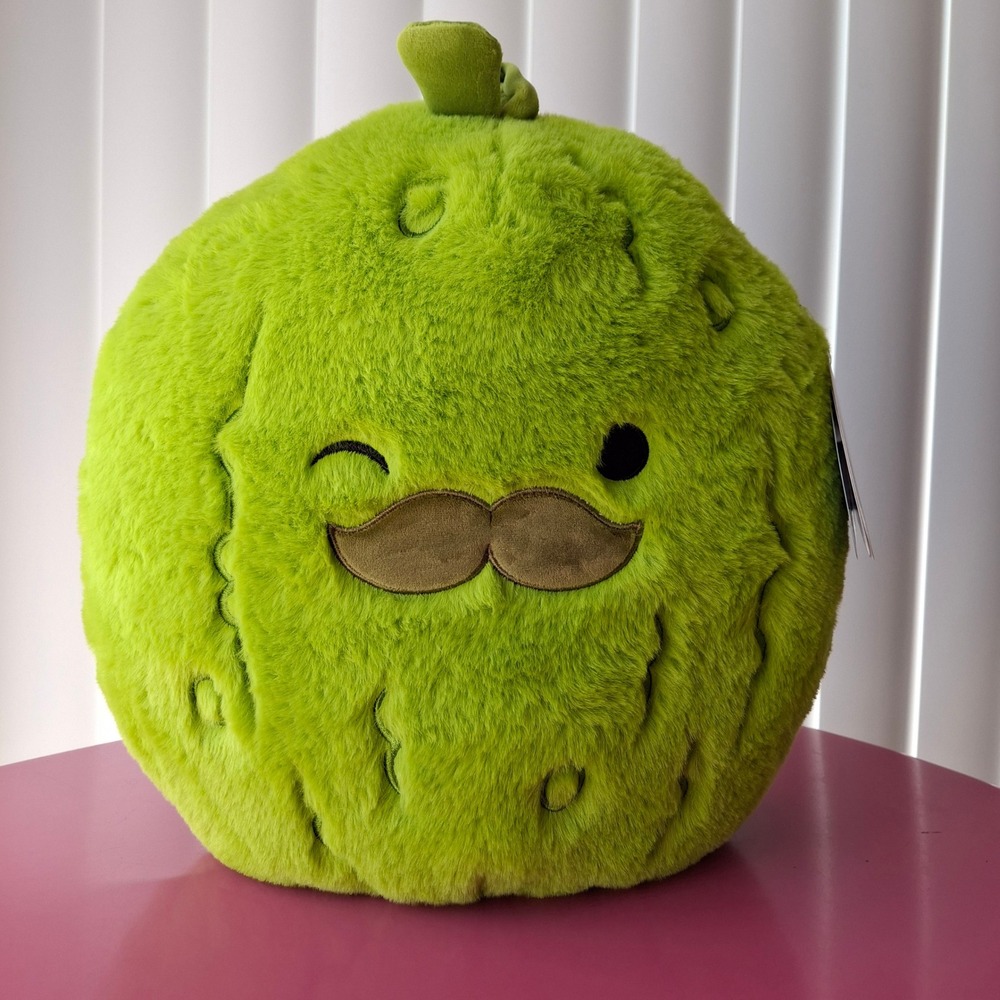 Squishmallows Charles the Pickle FuzzaMallows 12" Plush Green NWT